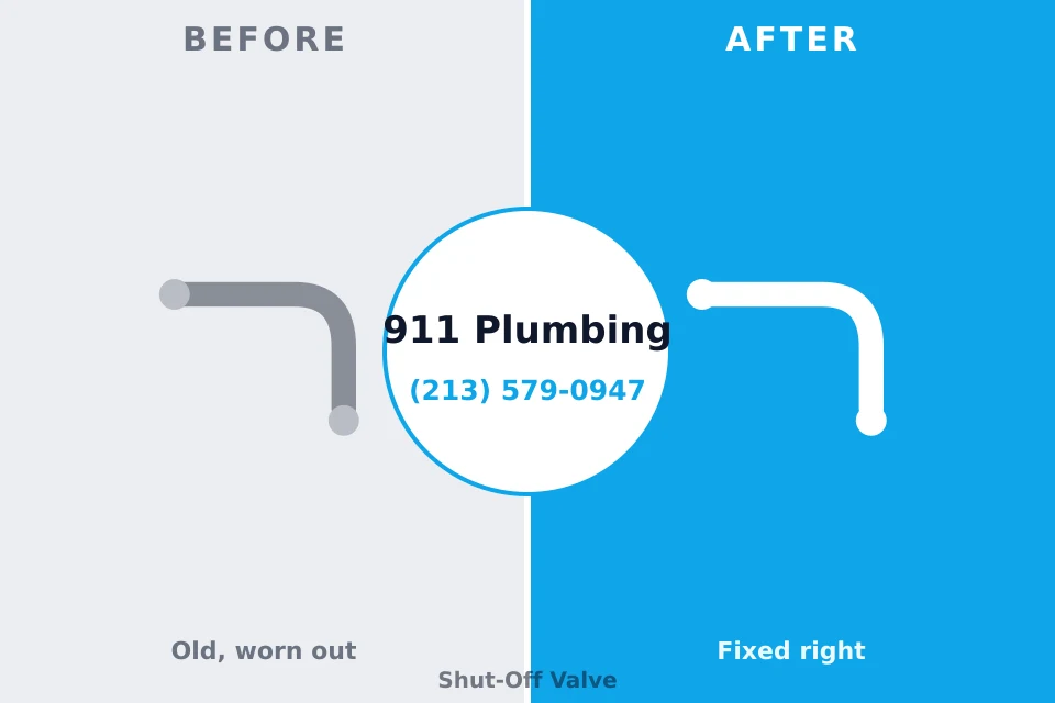 Before and after: plumbing repair Morrisville, NY